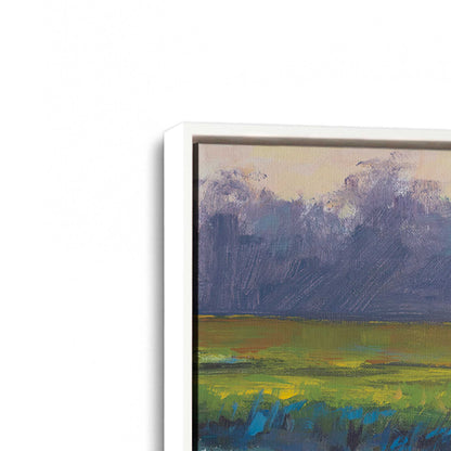 [Color:Opaque White], Picture of art in a White frame at an angle