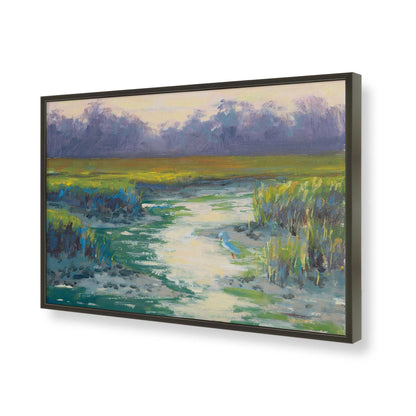 [Color:Satin Black], Picture of art in a Satin Black frame of the corner
