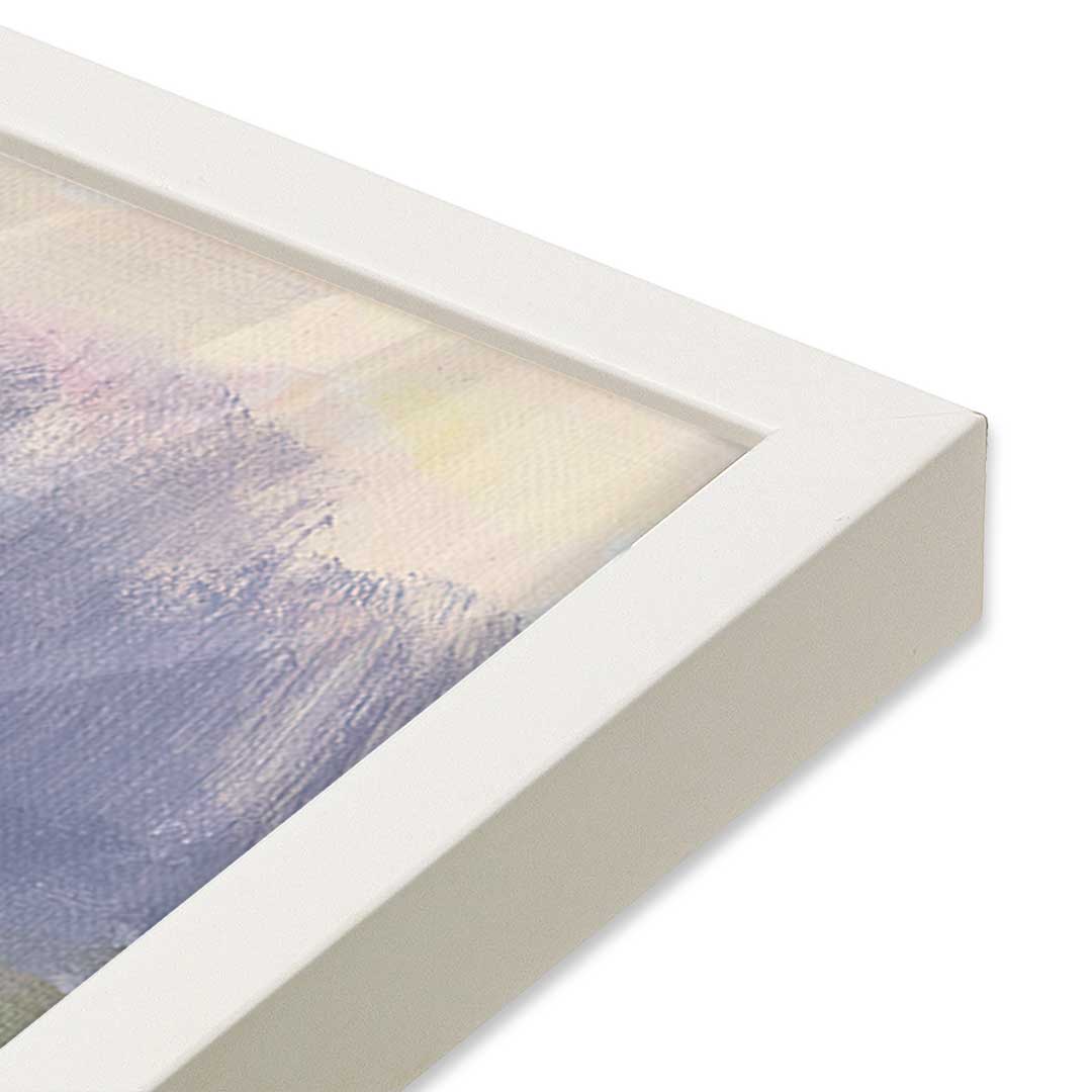 [Color:Opaque White], Picture of art in a Opaque White frame at an angle