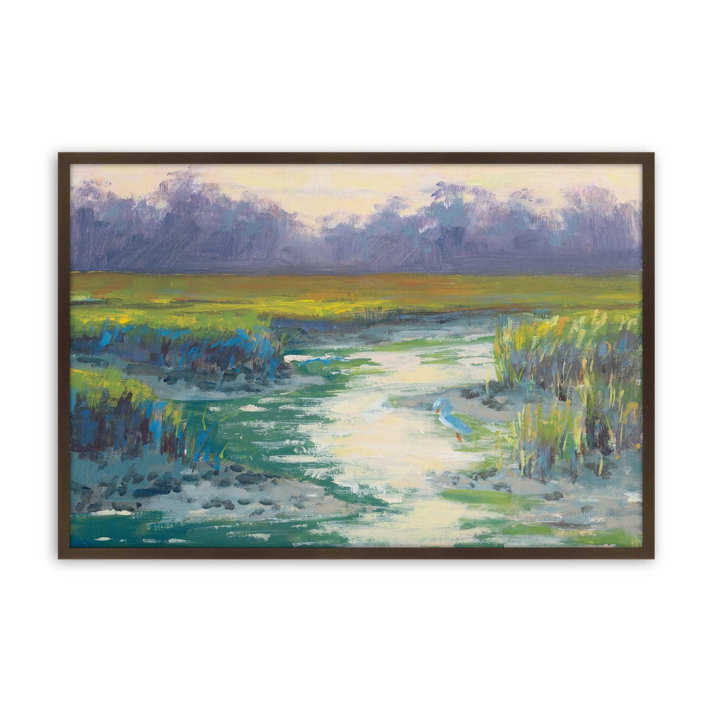 [Color:Brown], Picture of art in a Brown frame