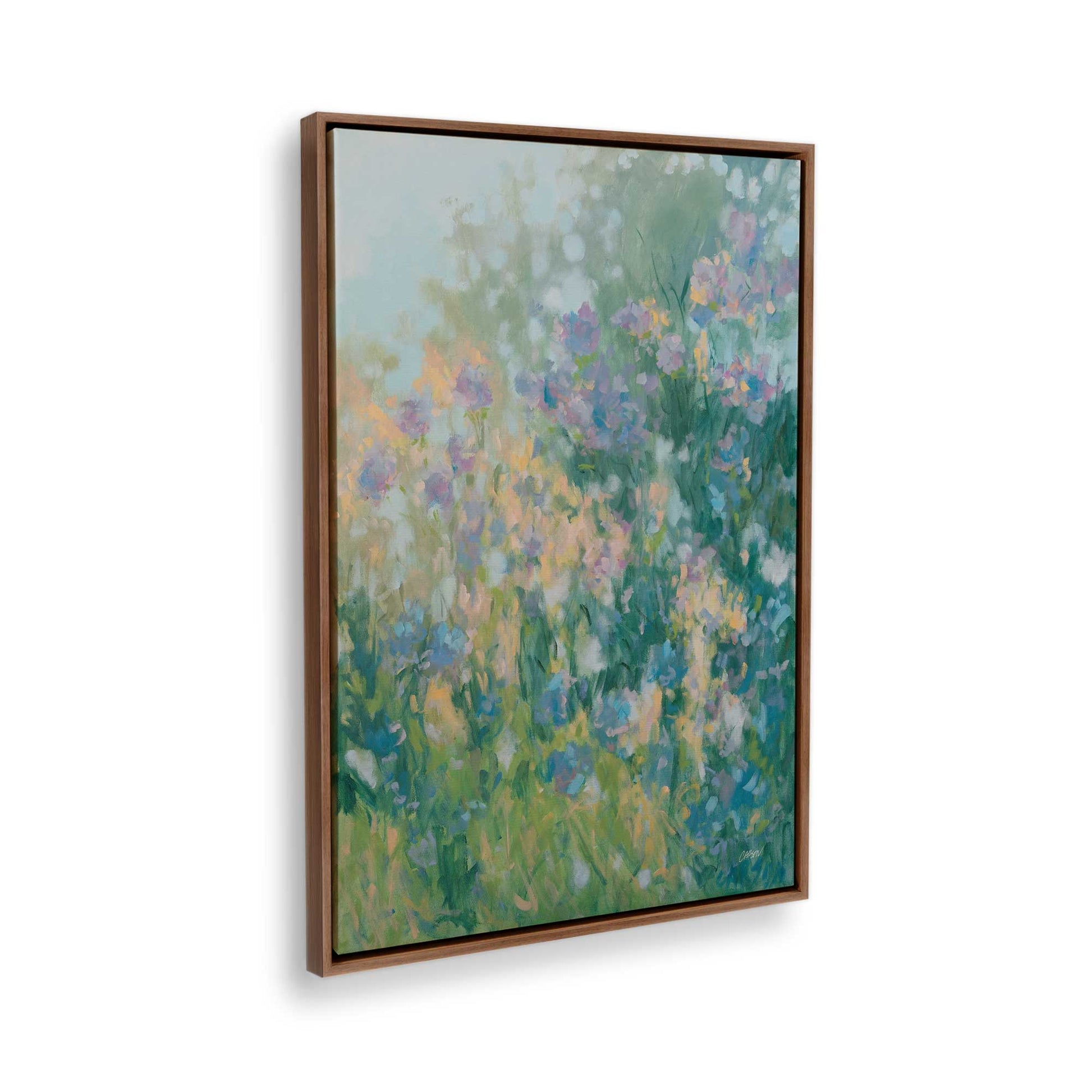 [Color:Walnut], Picture of the corner of the art