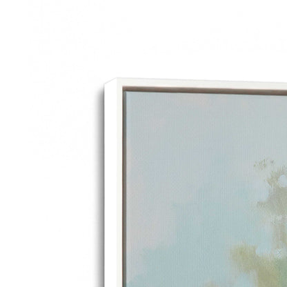 [Color:Opaque White], Picture of art in a White frame at an angle