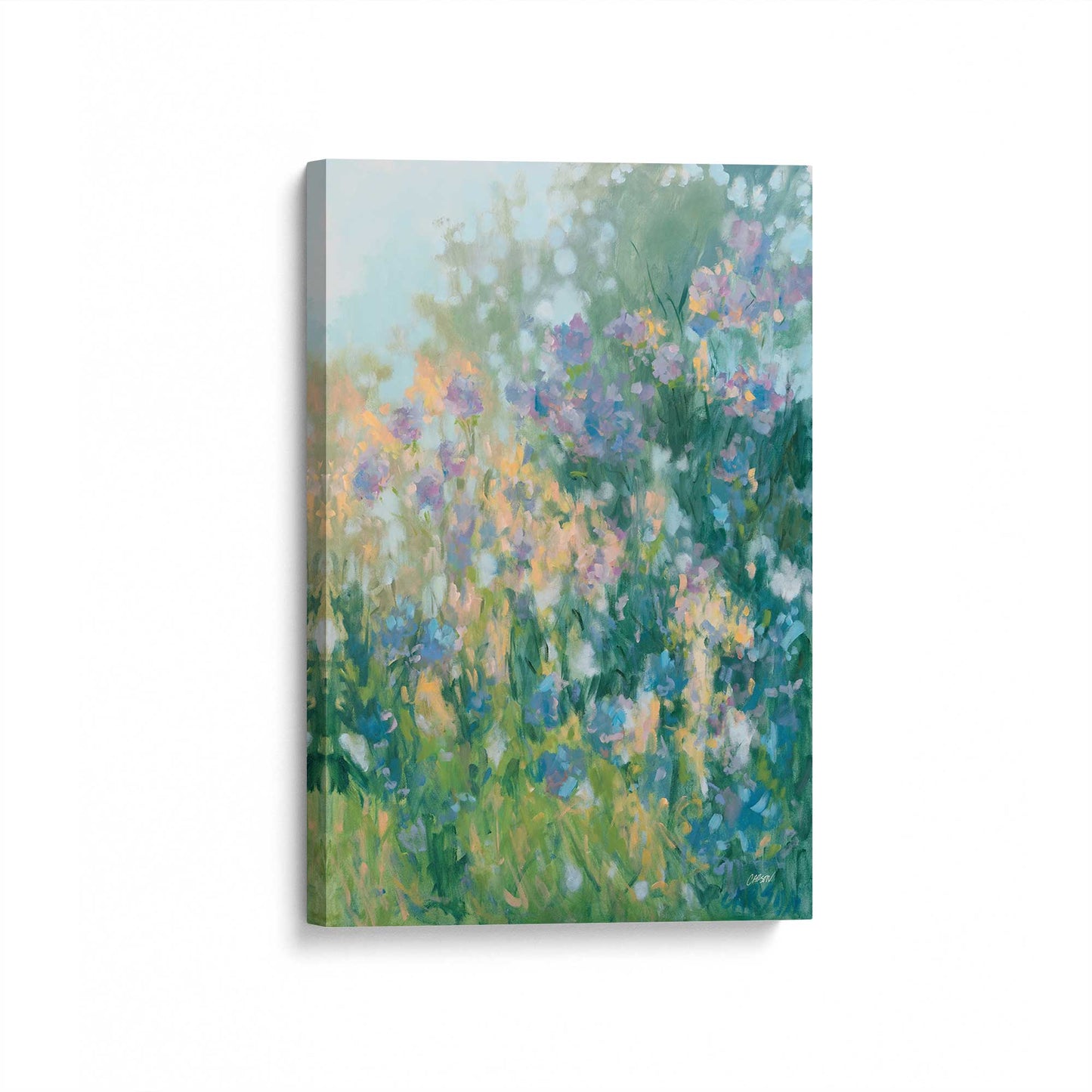 [Color:Stretched Canvas], Picture of art at an angle