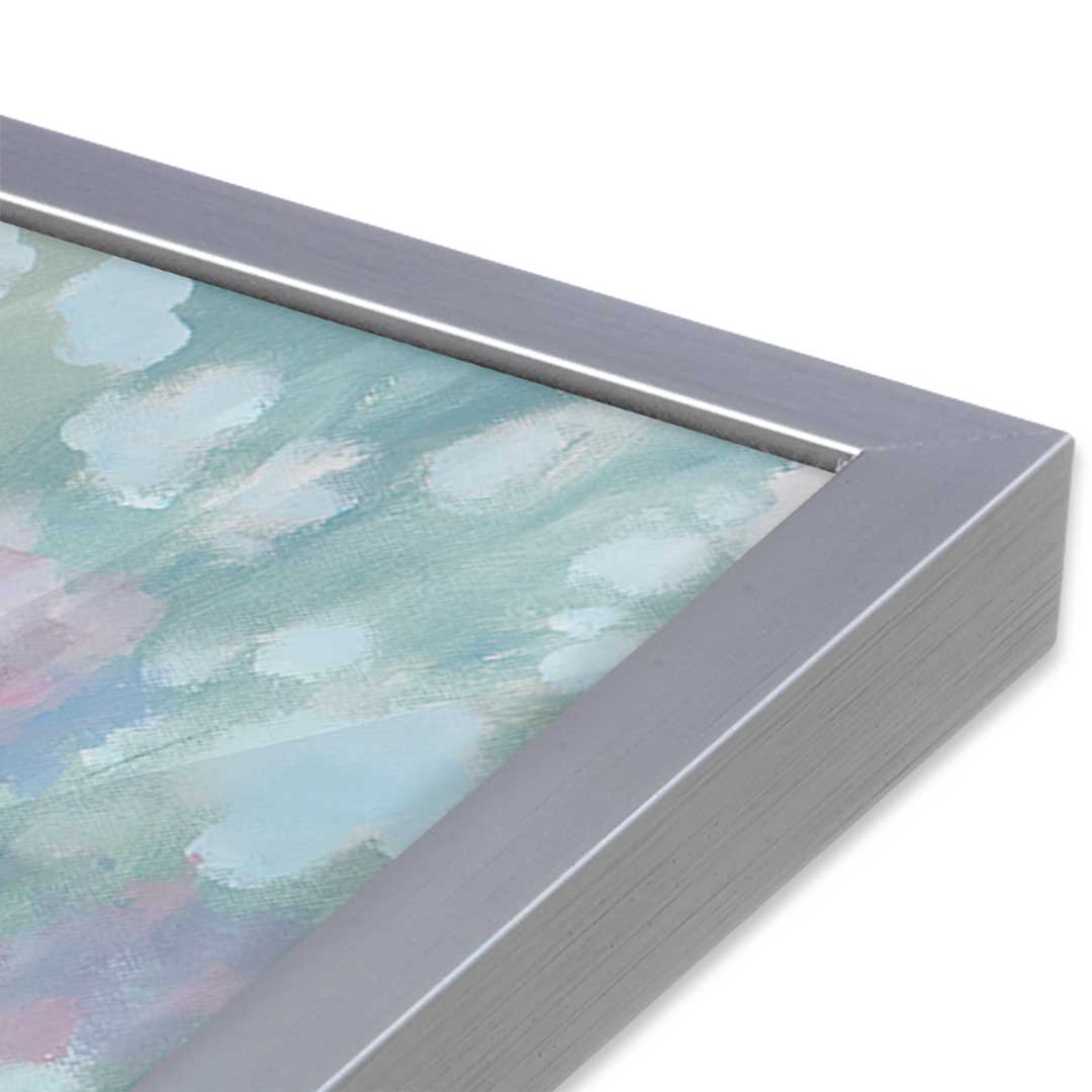 [Color:Polished Chrome], Picture of art in a Polished Chrome frame at an angle