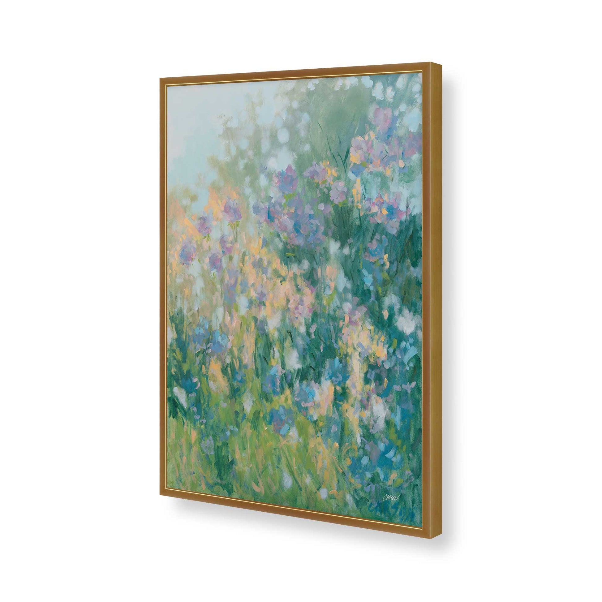 [Color:Polished Gold], Picture of art in a Polished Gold frame of the corner