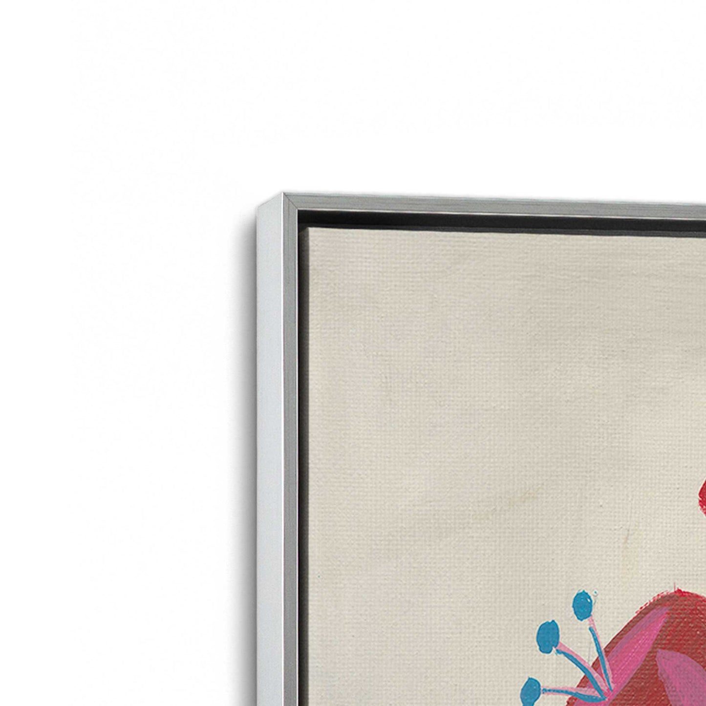 [Color:Polished Chrome], Picture of art in a Polished Chrome frame at an angle