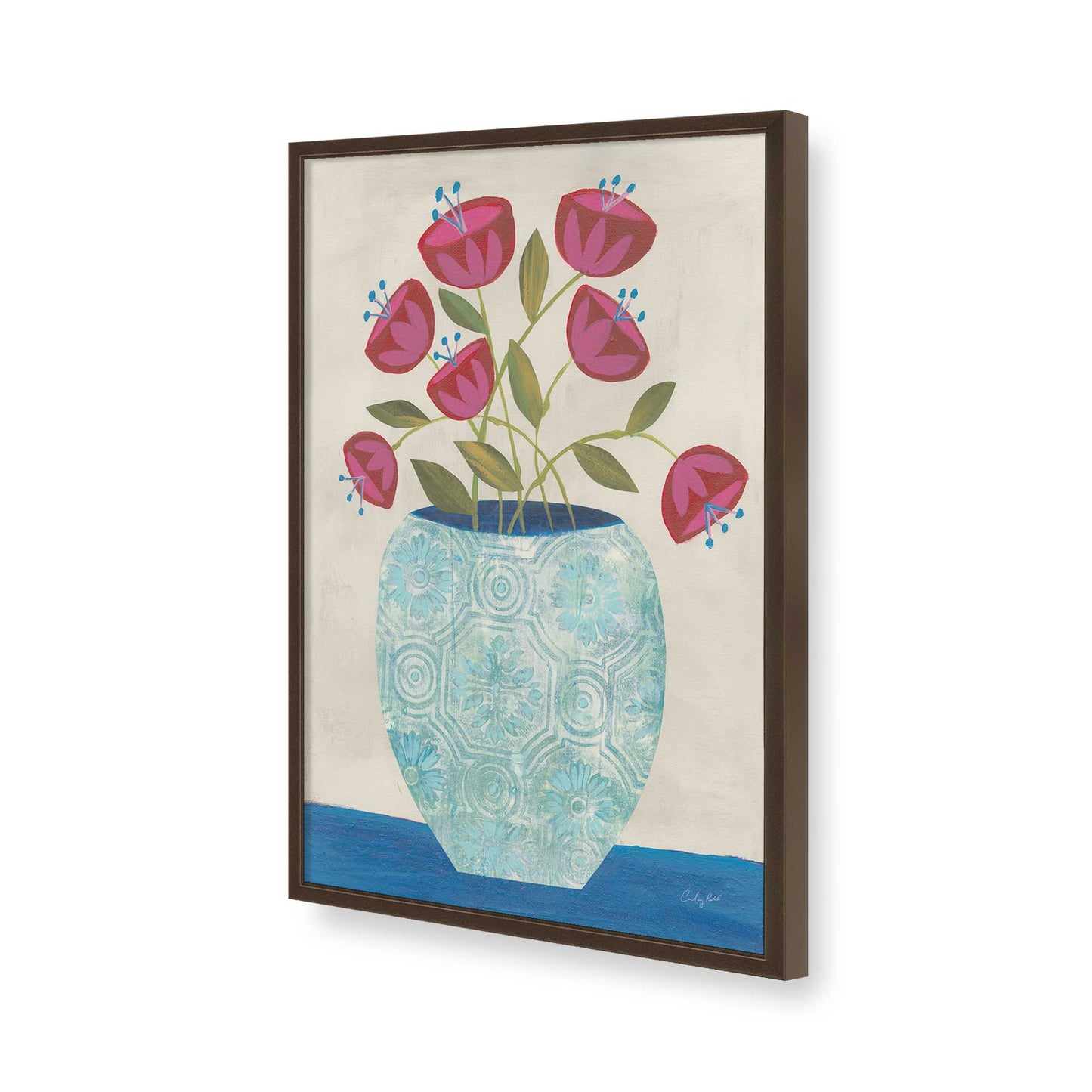 [Color:Belvinder Brown], Picture of art in a Belvinder Brown frame of the corner