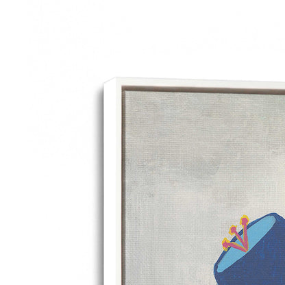 [Color:Opaque White], Picture of art in a White frame at an angle