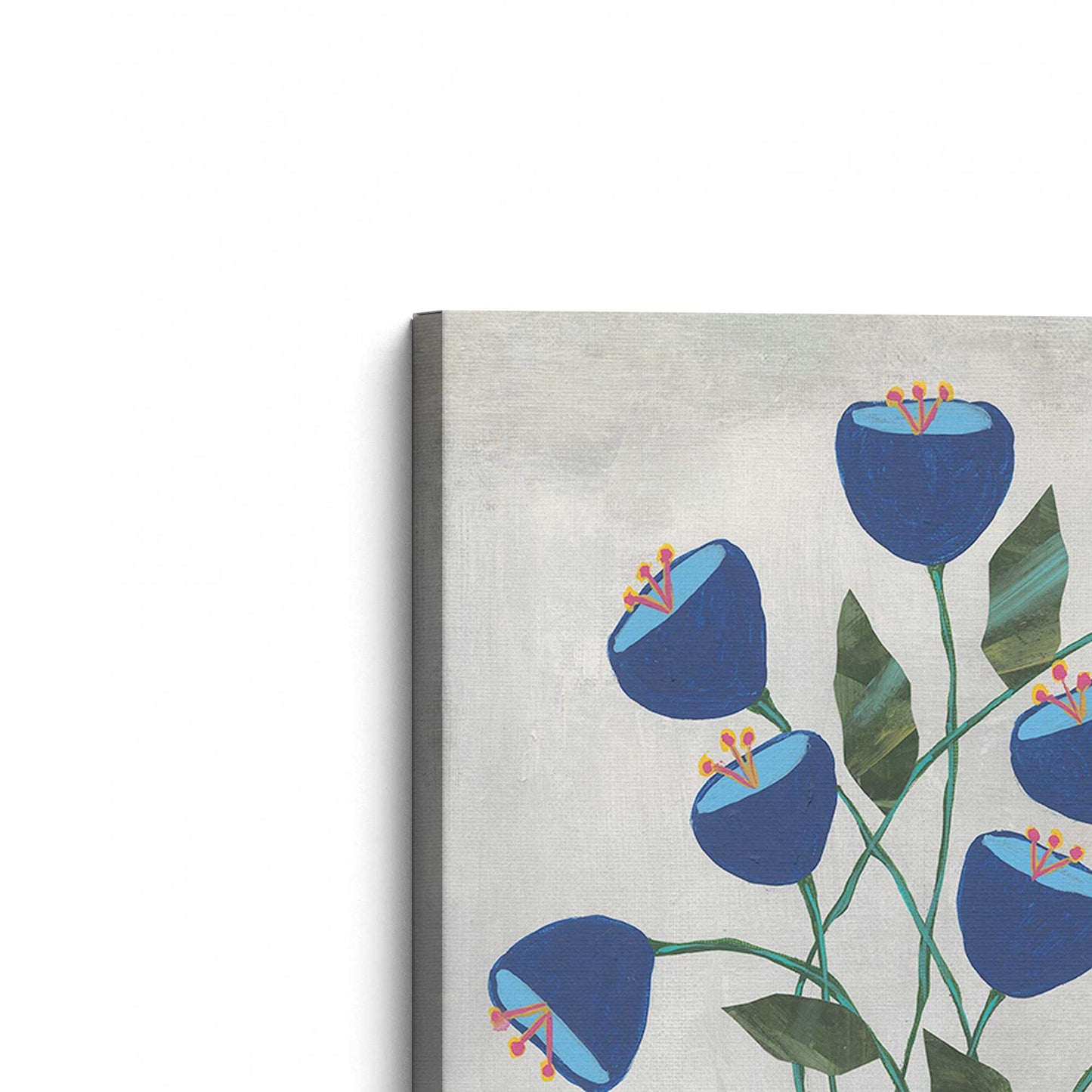 [Color:Stretched Canvas], Picture of the corner of the art