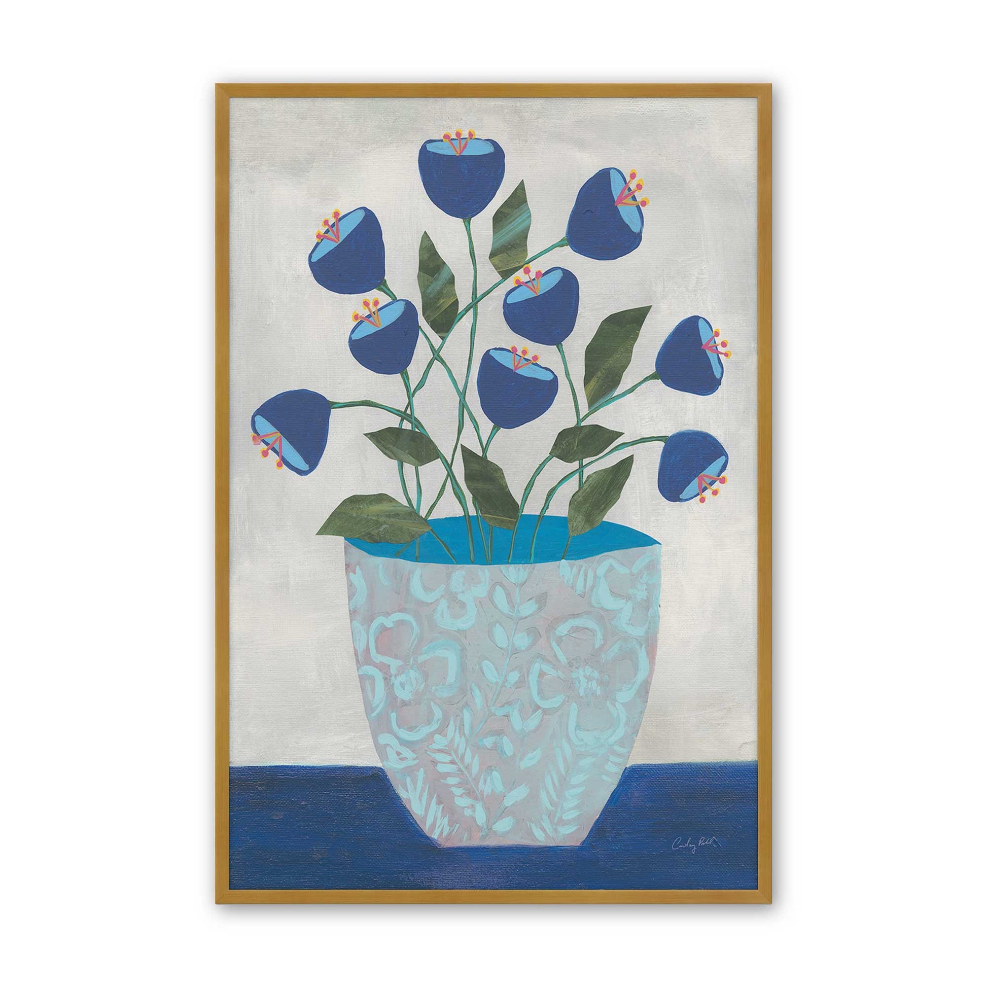 [Color:Polished Gold], Picture of art in a Polished Gold frame