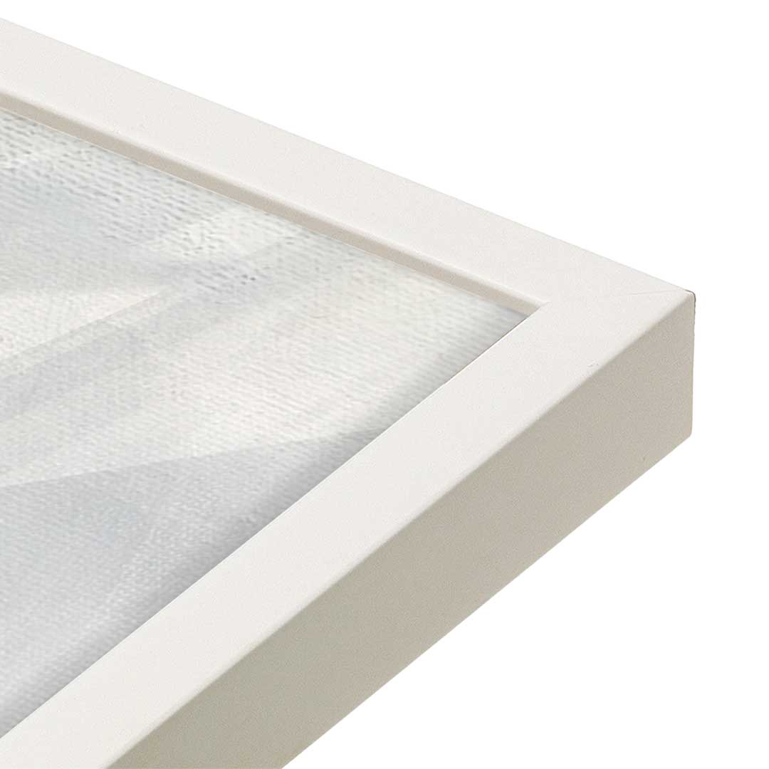 [Color:Opaque White], Picture of art in a Opaque White frame at an angle