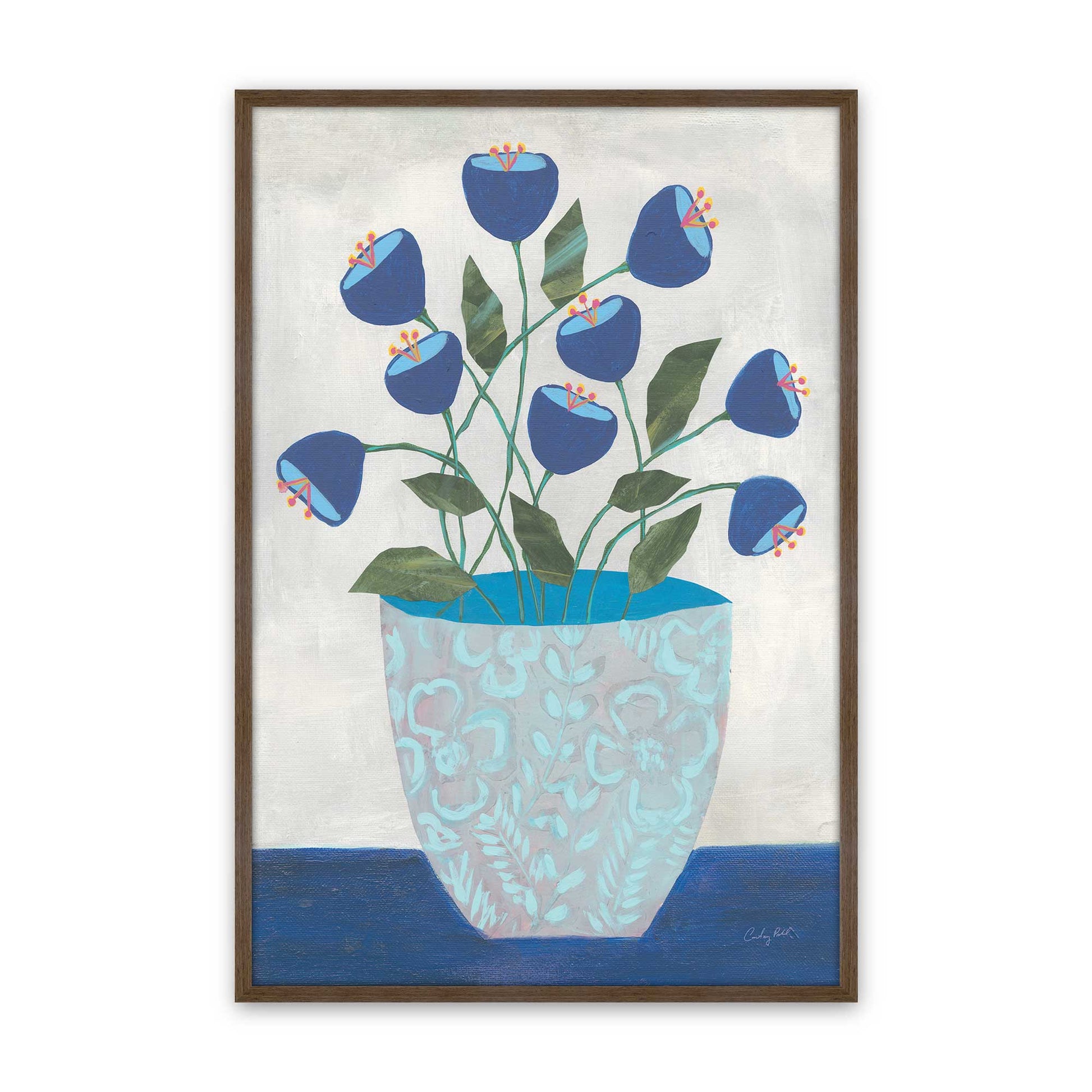 [Color:Walnut], Picture of art in a Walnut frame