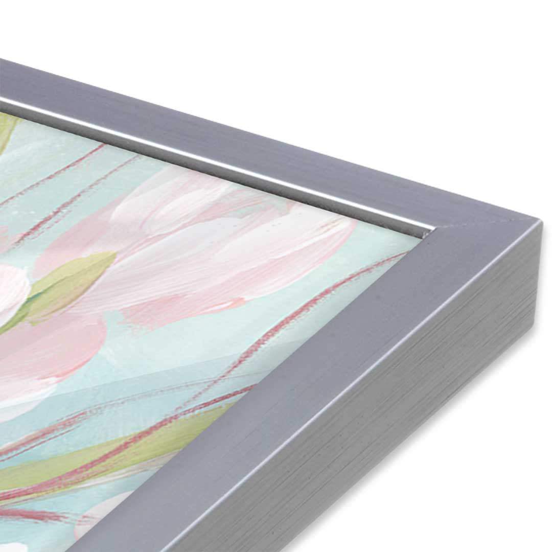 [Color:Polished Chrome], Picture of art in a Polished Chrome frame at an angle