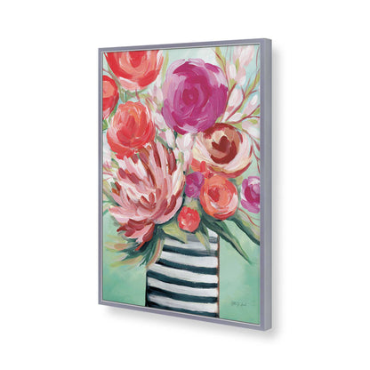 [Color:Polished Chrome], Picture of art in a Polished Chrome frame of the corner