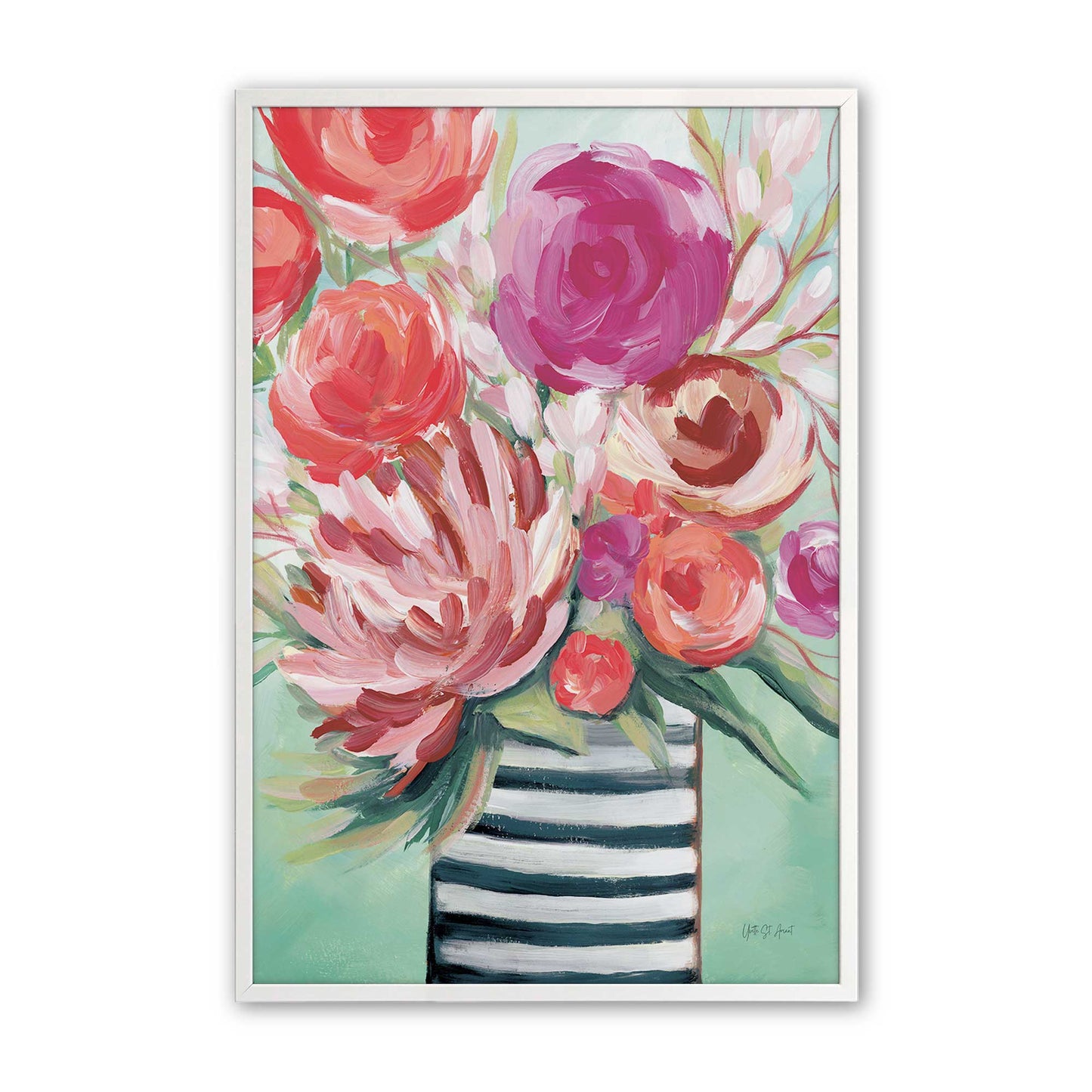 [Color:Opaque White], Picture of art in a Opaque White frame