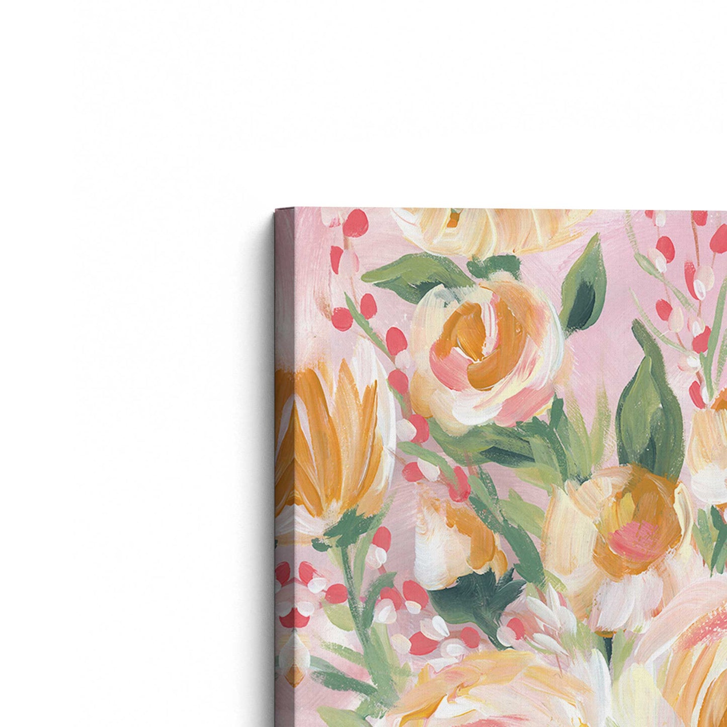 [Color:Stretched Canvas], Picture of the corner of the art