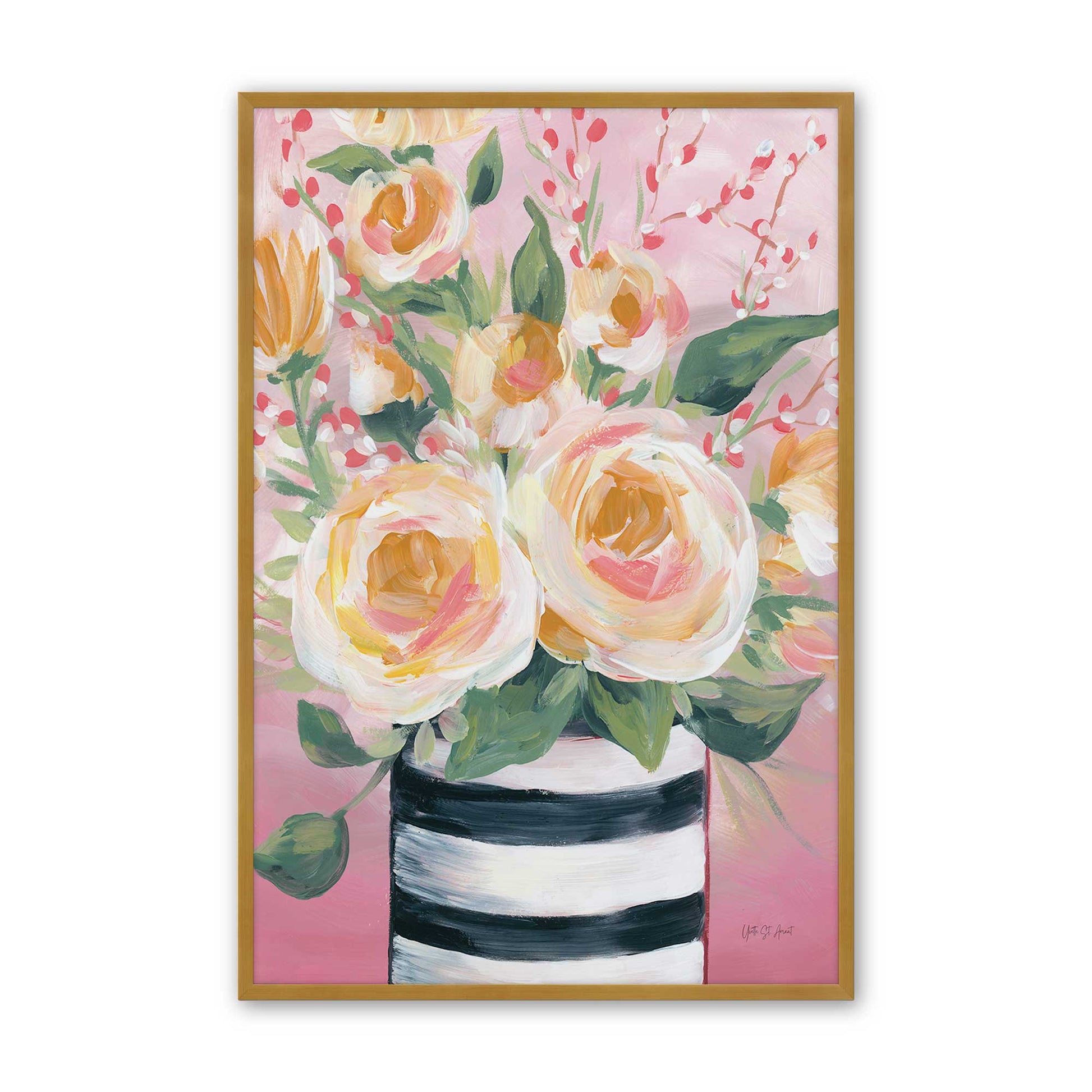 [Color:Polished Gold], Picture of art in a Polished Gold frame