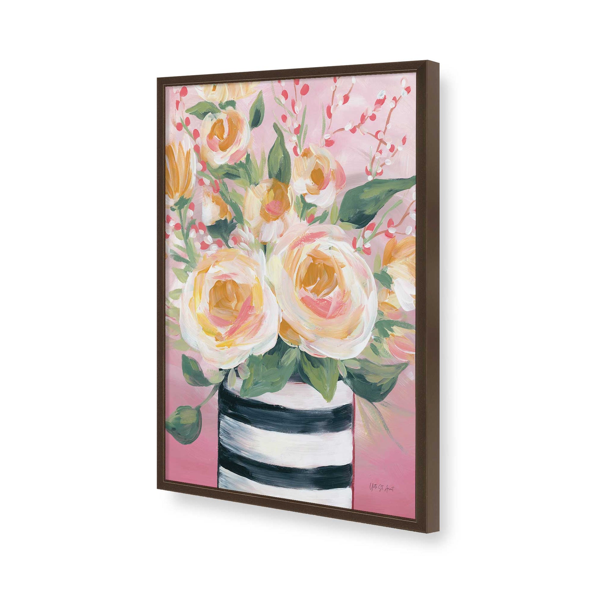 [Color:Belvinder Brown], Picture of art in a Belvinder Brown frame of the corner