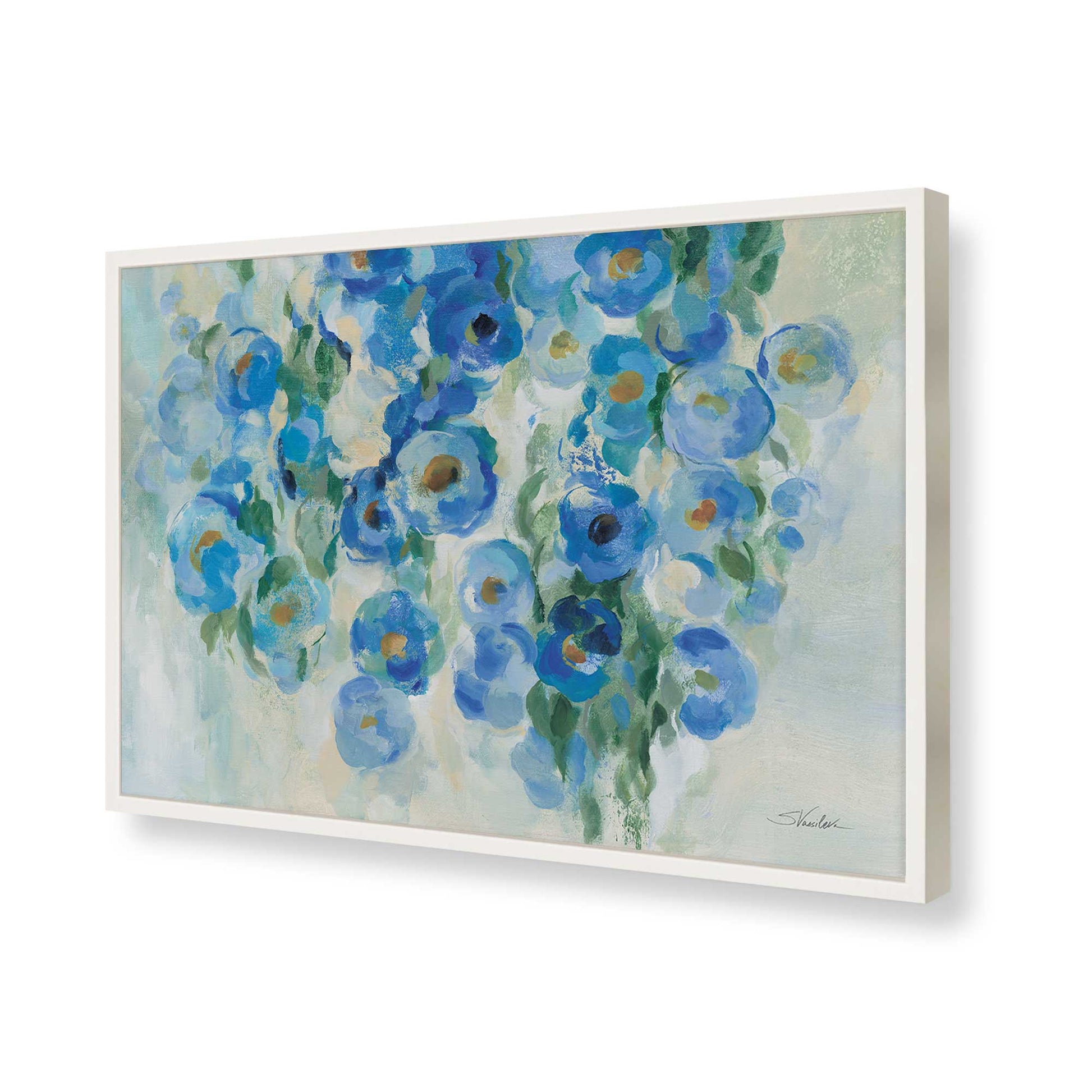 [Color:Opaque White], Picture of art in a Opaque White frame of the corner
