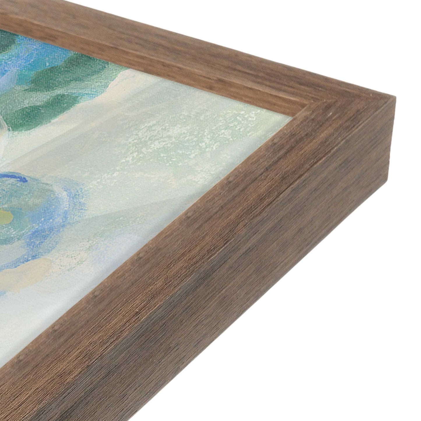 [Color:Walnut], Picture of art in a Walnut frame at an angle