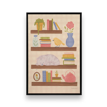 [Color:Satin Black], Picture of art in a Satin Black frame