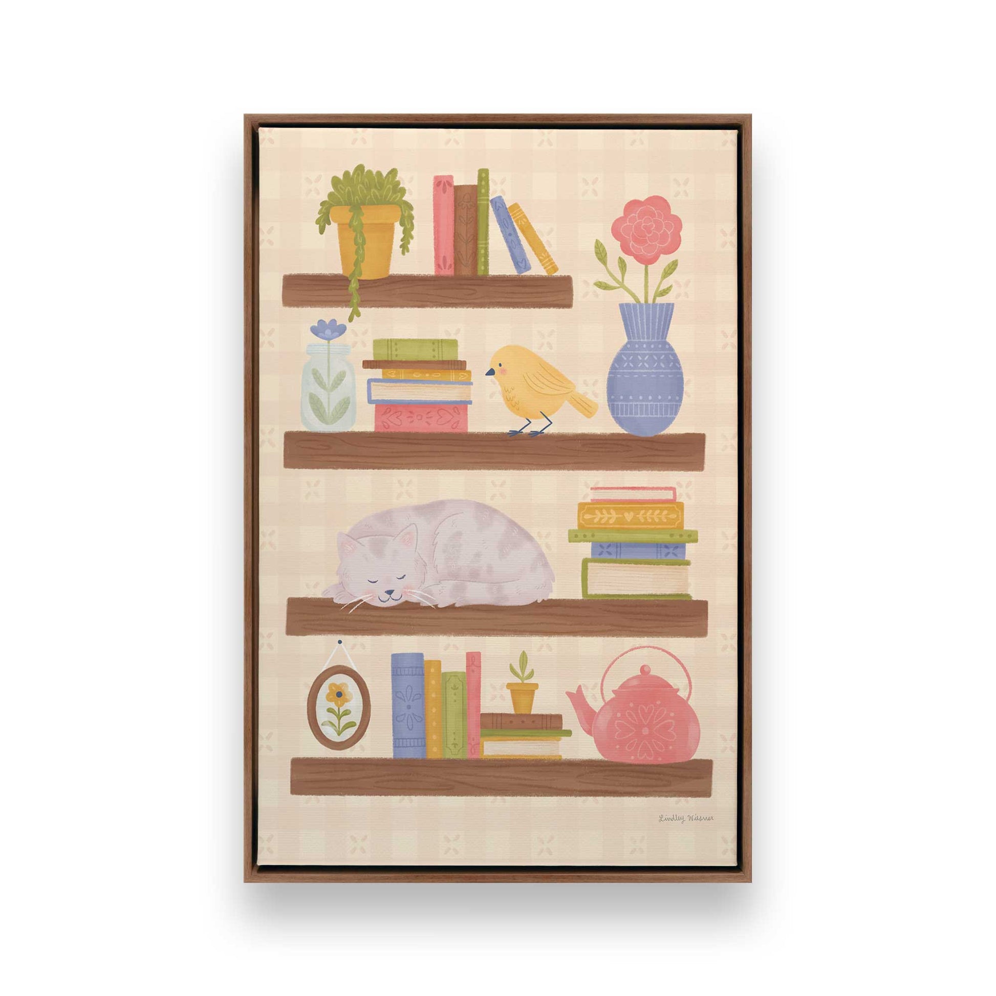 [Color:Walnut], Picture of art in a Walnut frame