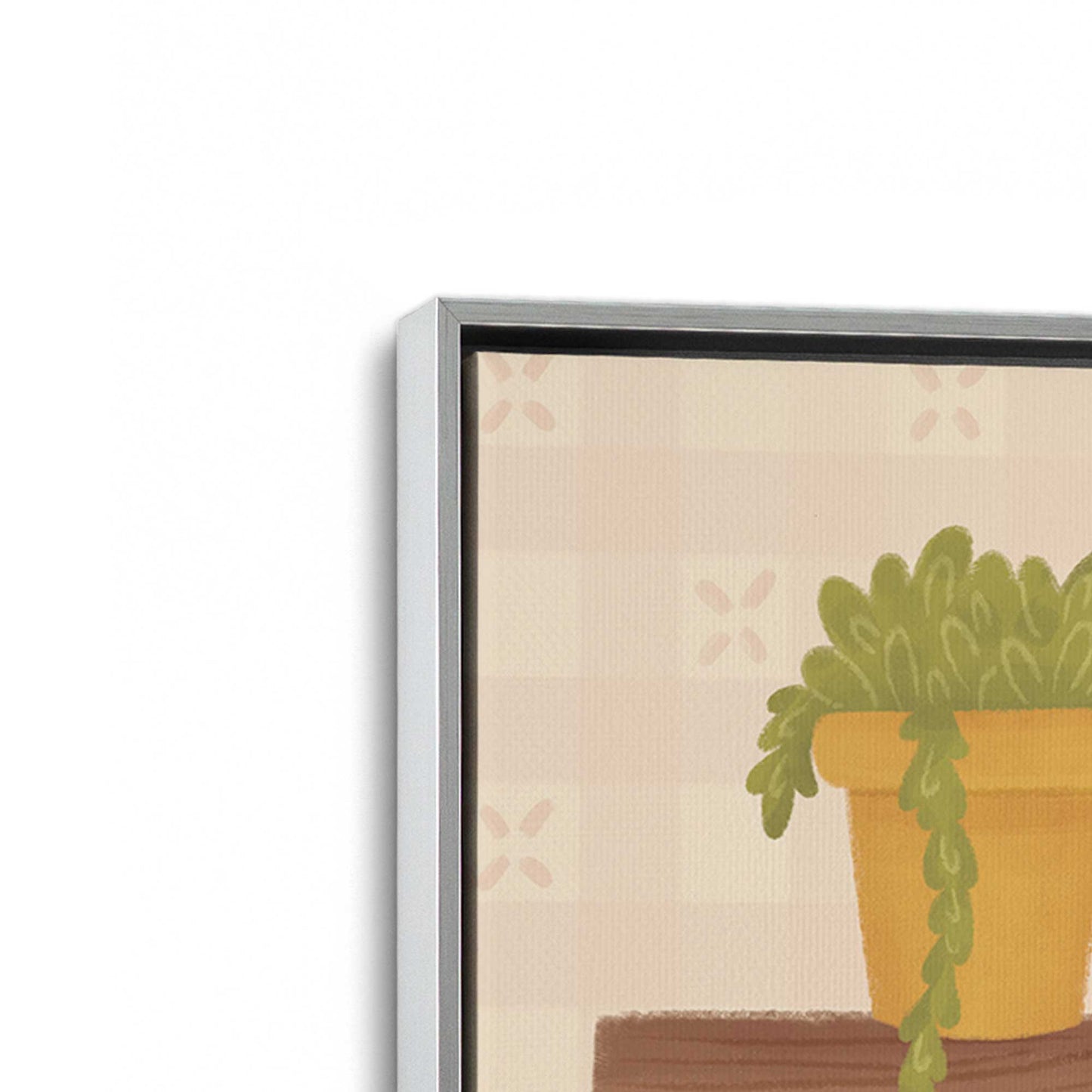 [Color:Polished Chrome], Picture of art in a Polished Chrome frame at an angle