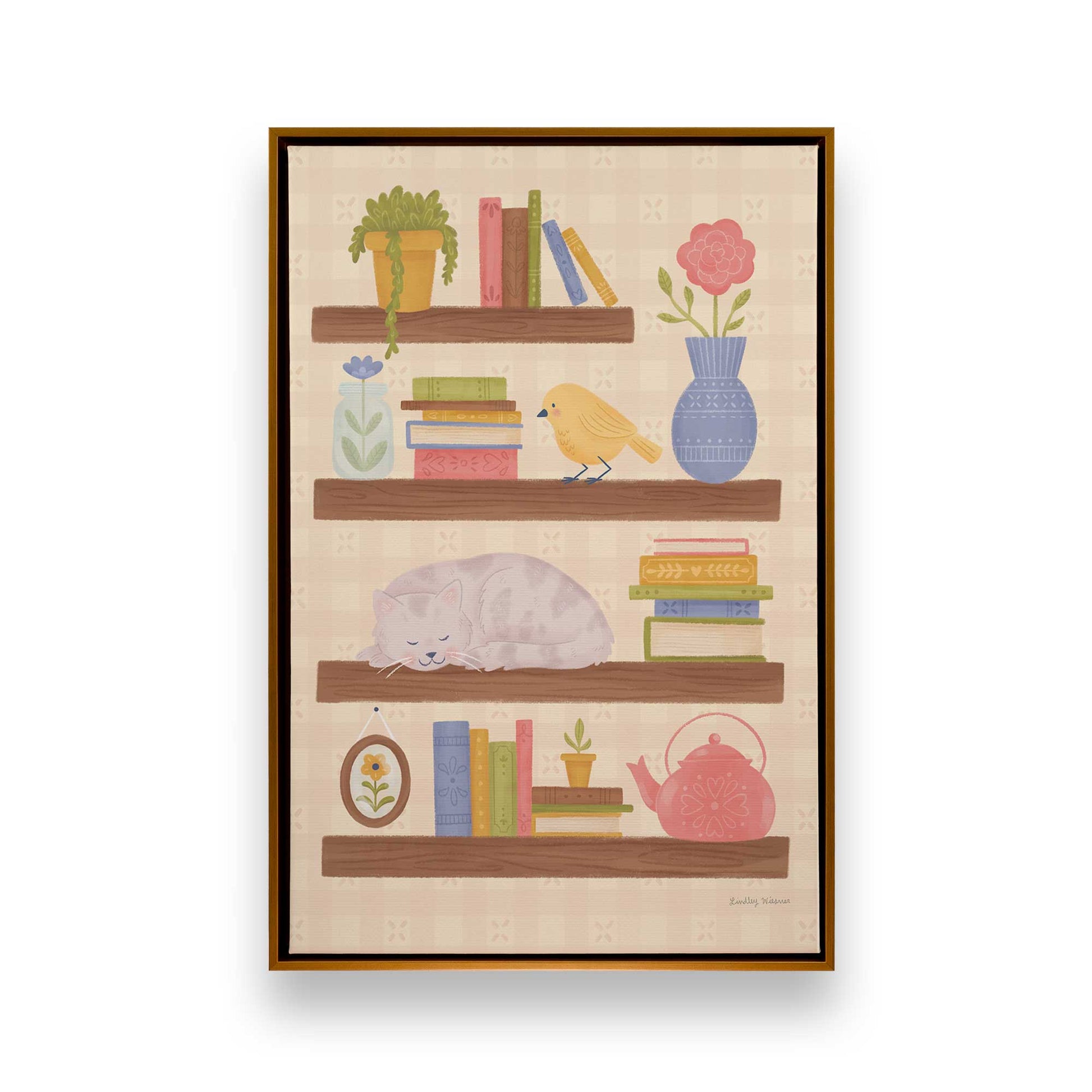 [Color:Polished Gold], Picture of art in a Polished Gold frame
