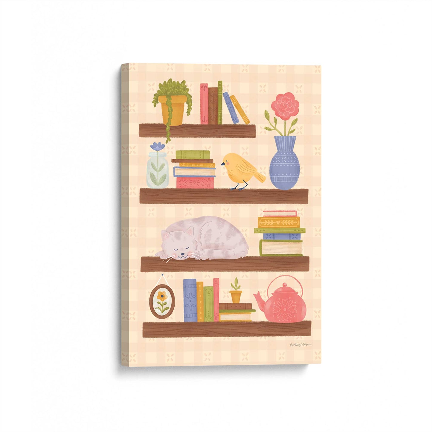 [Color:Stretched Canvas], Picture of art at an angle