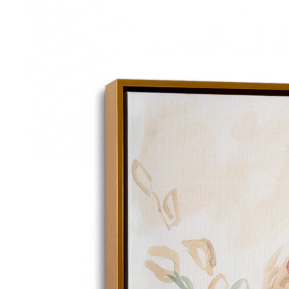 [Color:Polished Gold], Picture of art in a Polished Gold frame at an angle