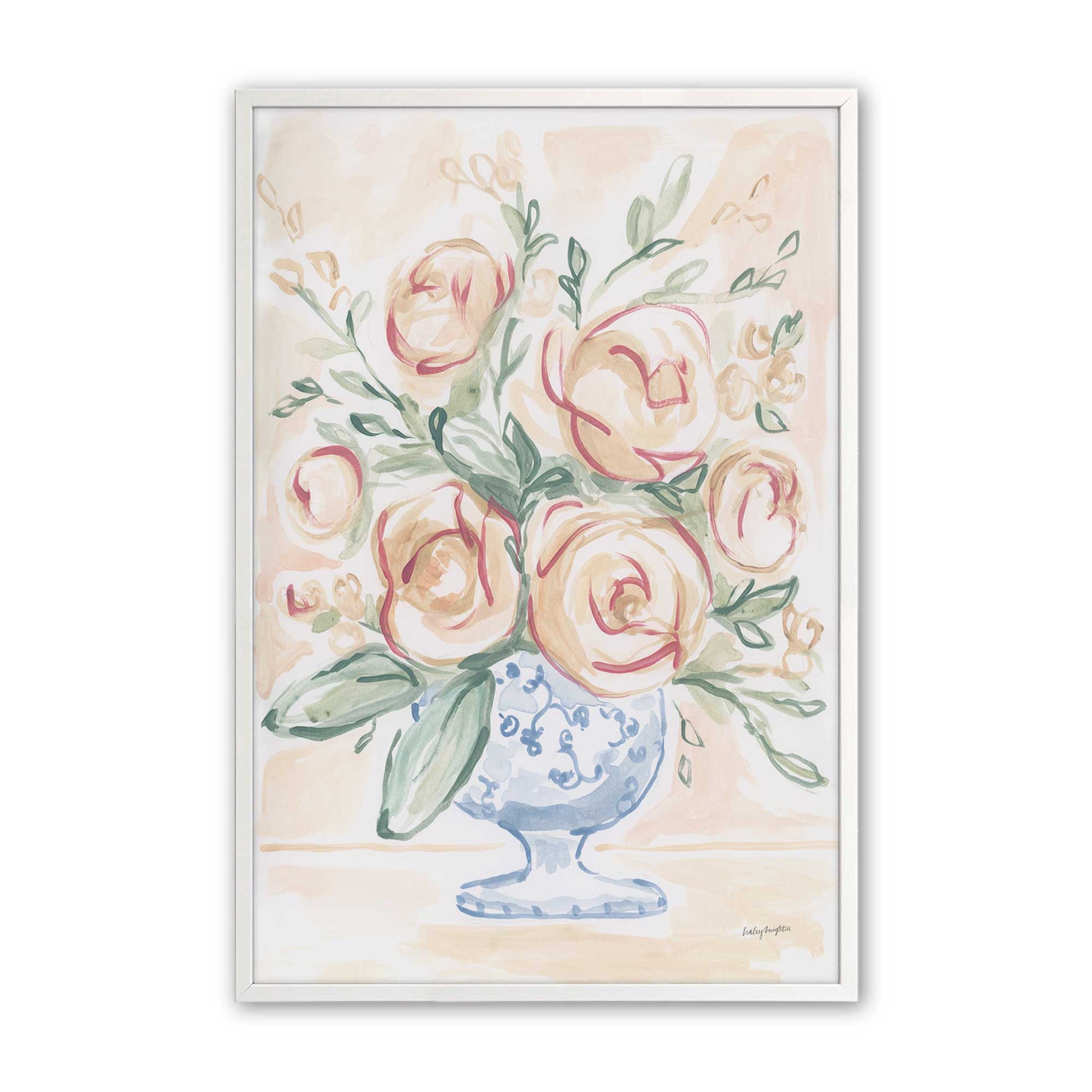 [Color:Opaque White], Picture of art in a Opaque White frame
