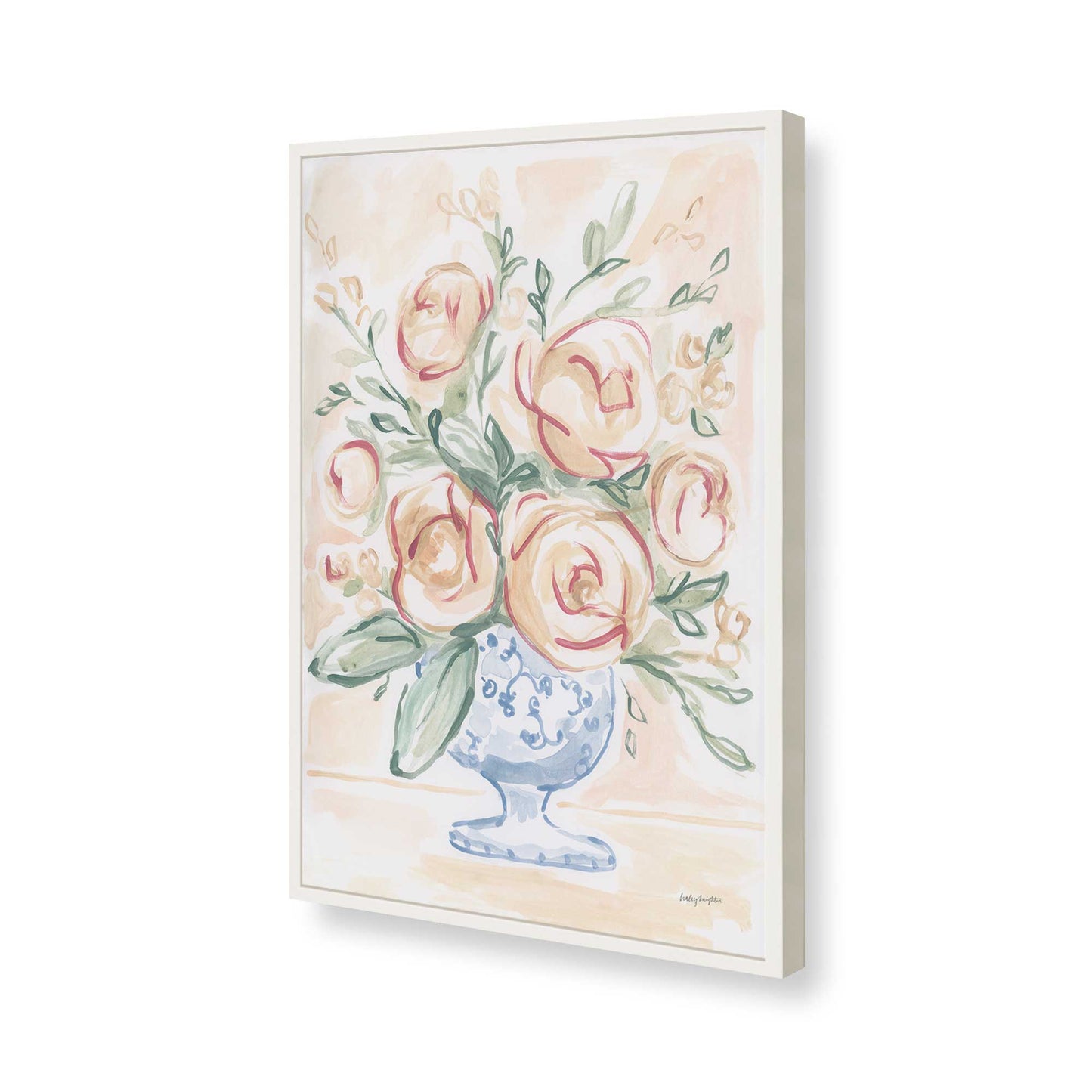 [Color:Opaque White], Picture of art in a Opaque White frame of the corner