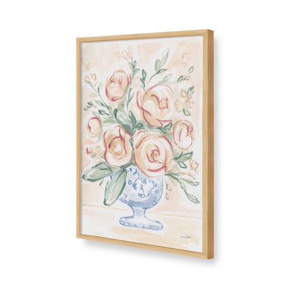 [Color:American Maple], Picture of art in a American Maple frame of the corner
