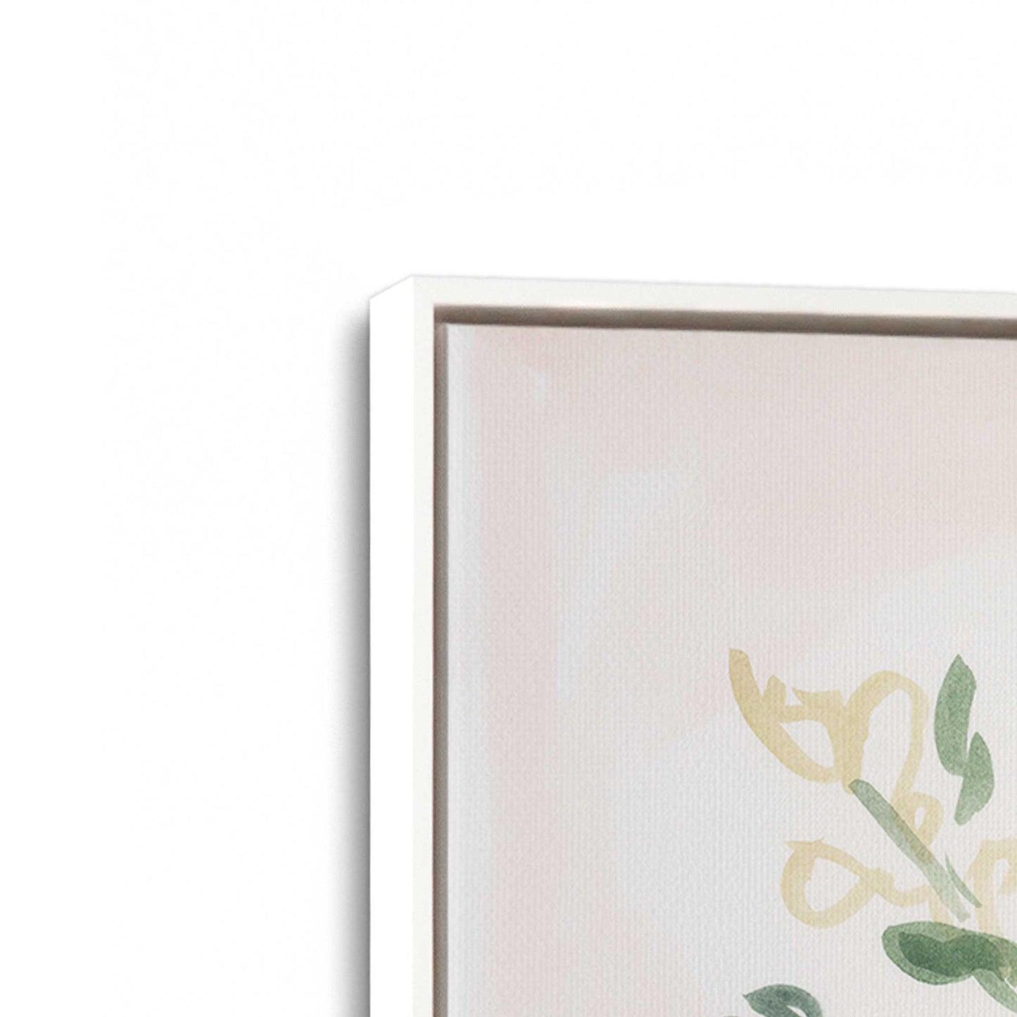 [Color:Opaque White], Picture of art in a White frame at an angle
