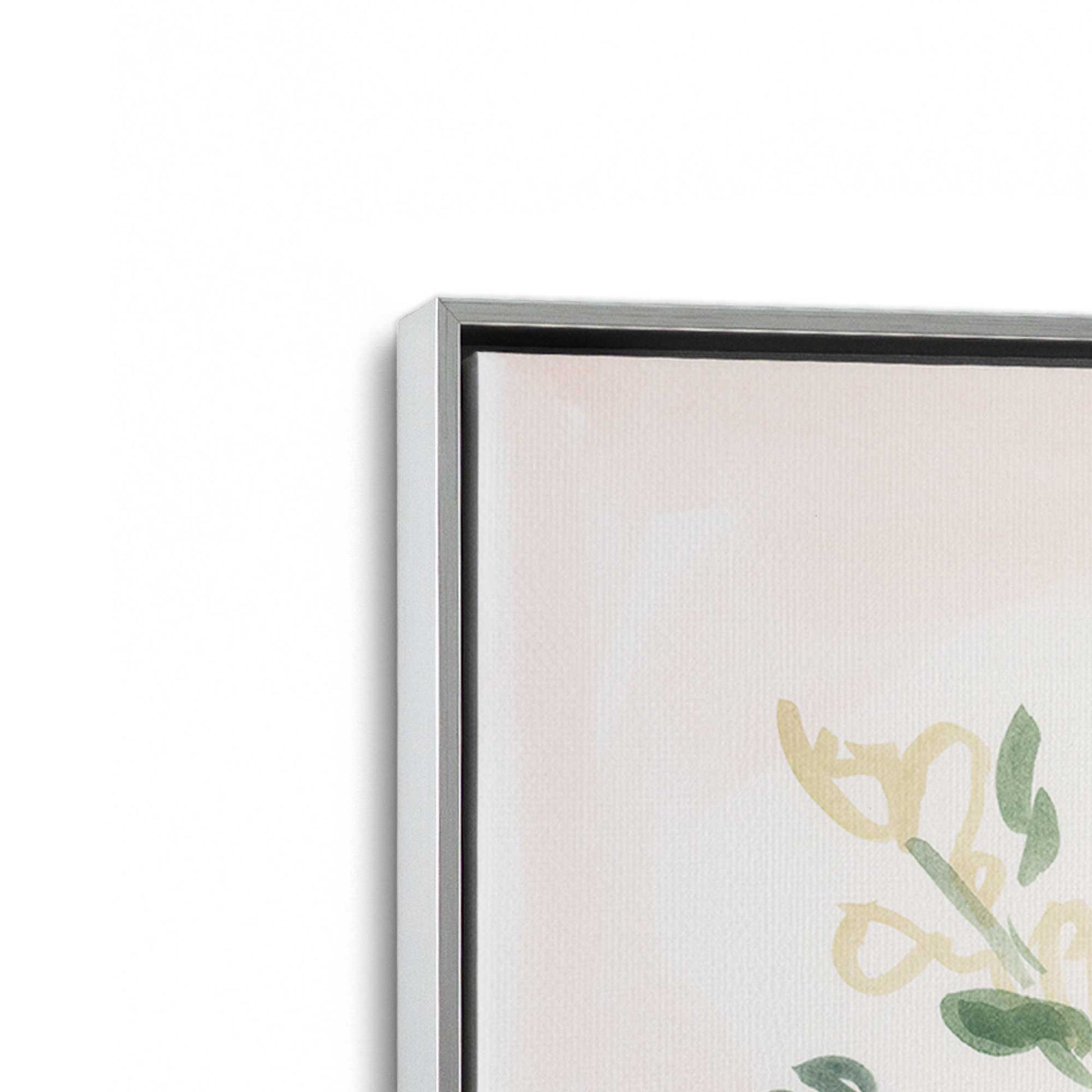 [Color:Polished Chrome], Picture of art in a Polished Chrome frame at an angle