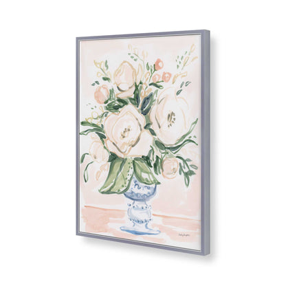 [Color:Polished Chrome], Picture of art in a Polished Chrome frame of the corner