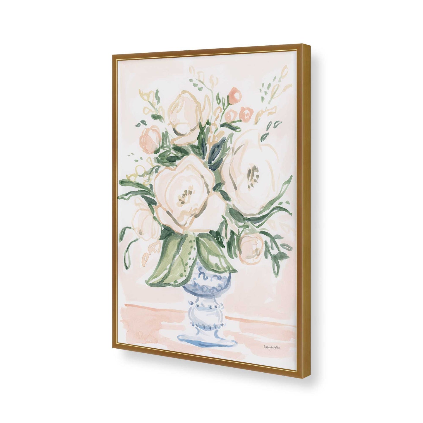 [Color:Polished Gold], Picture of art in a Polished Gold frame of the corner