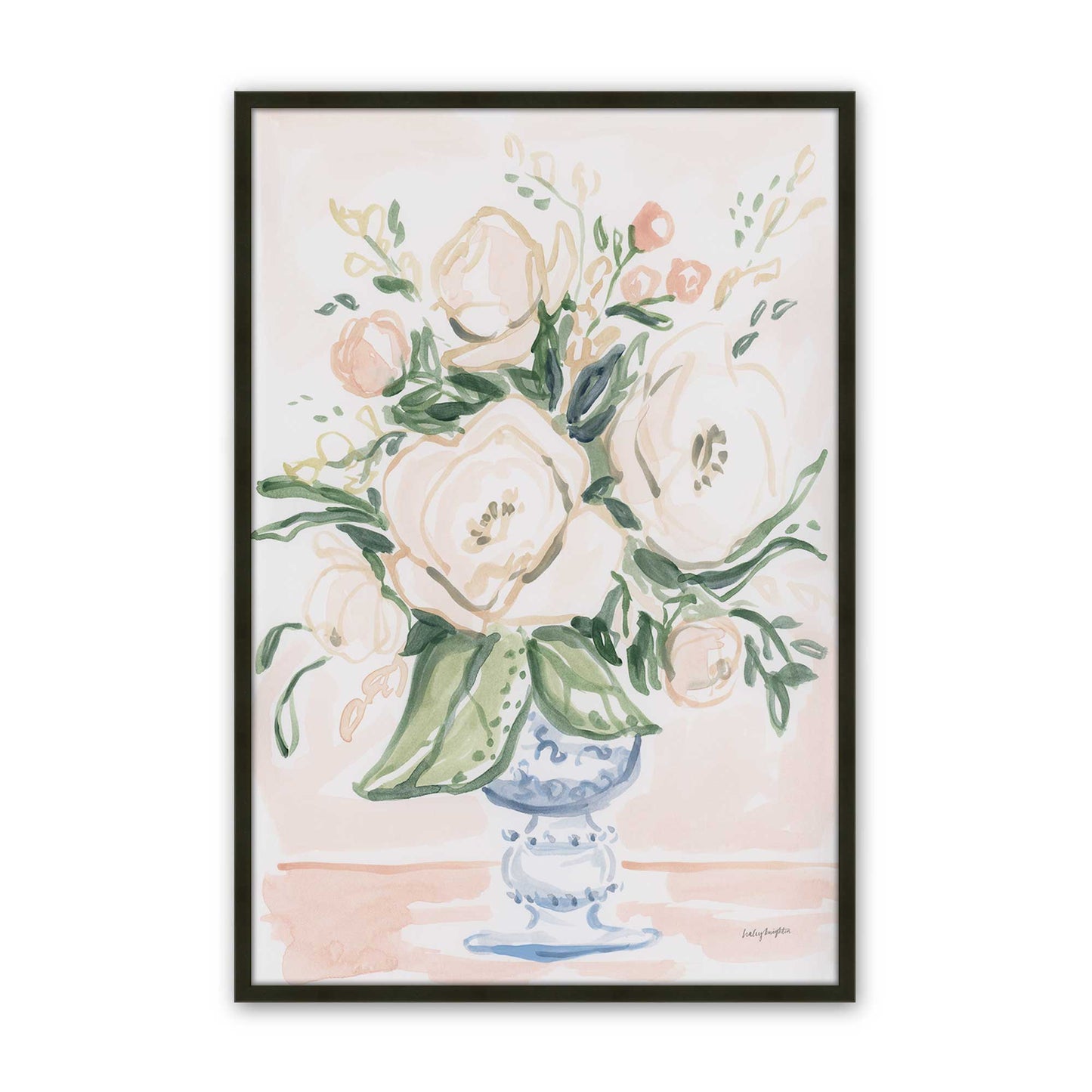 [Color:Satin Black], Picture of art in a Satin Black frame