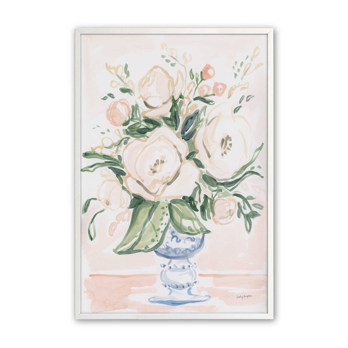 [Color:Opaque White], Picture of art in a Opaque White frame