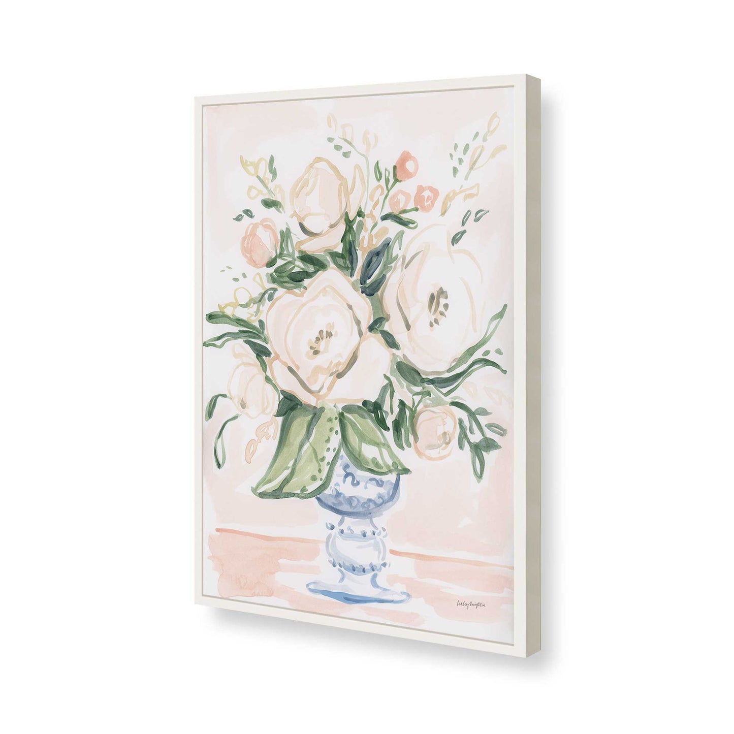 [Color:Opaque White], Picture of art in a Opaque White frame of the corner
