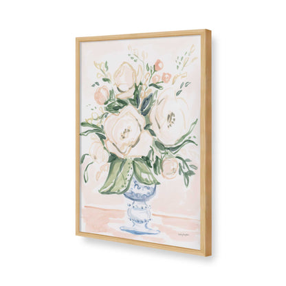 [Color:American Maple], Picture of art in a American Maple frame of the corner