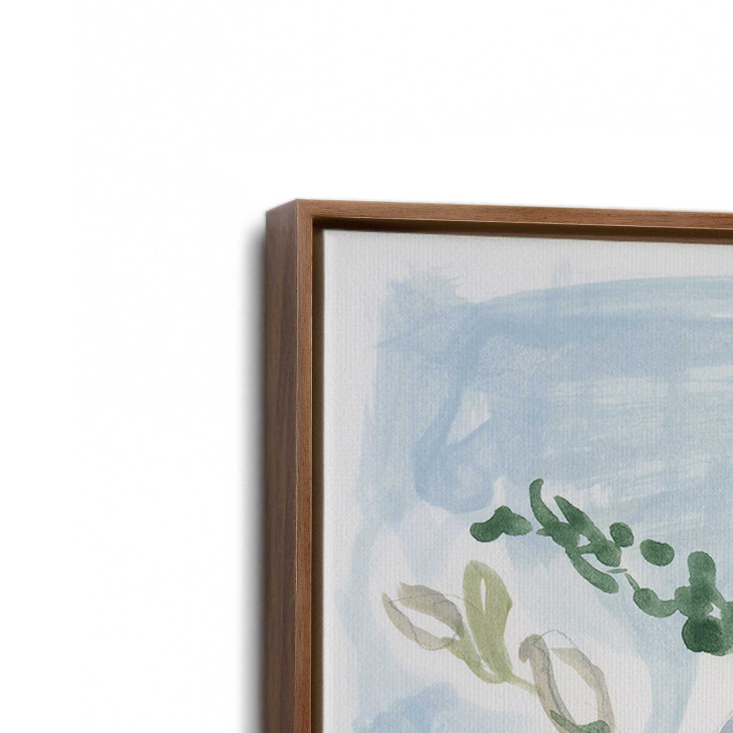 [Color:Walnut], Picture of art in a Walnut frame at an angle
