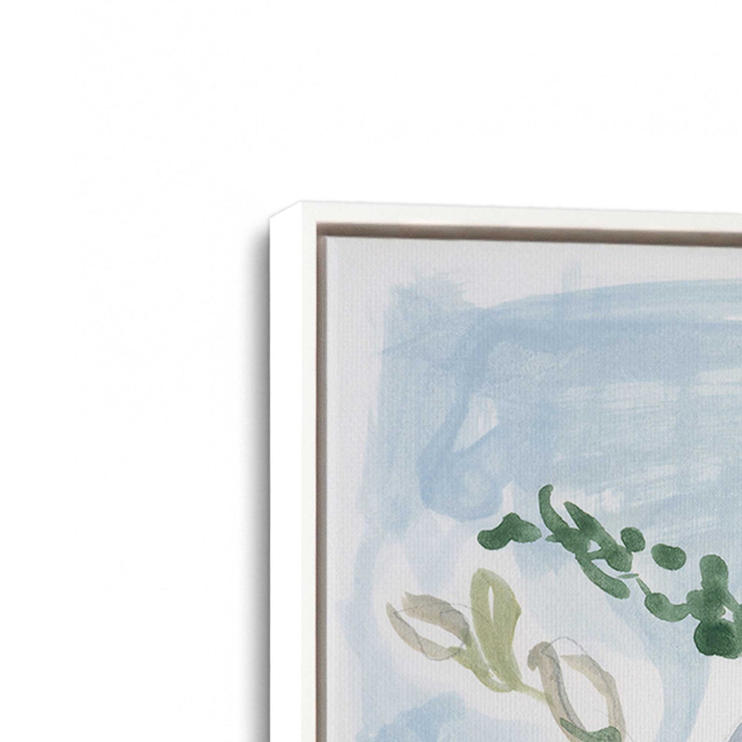 [Color:Opaque White], Picture of art in a White frame at an angle