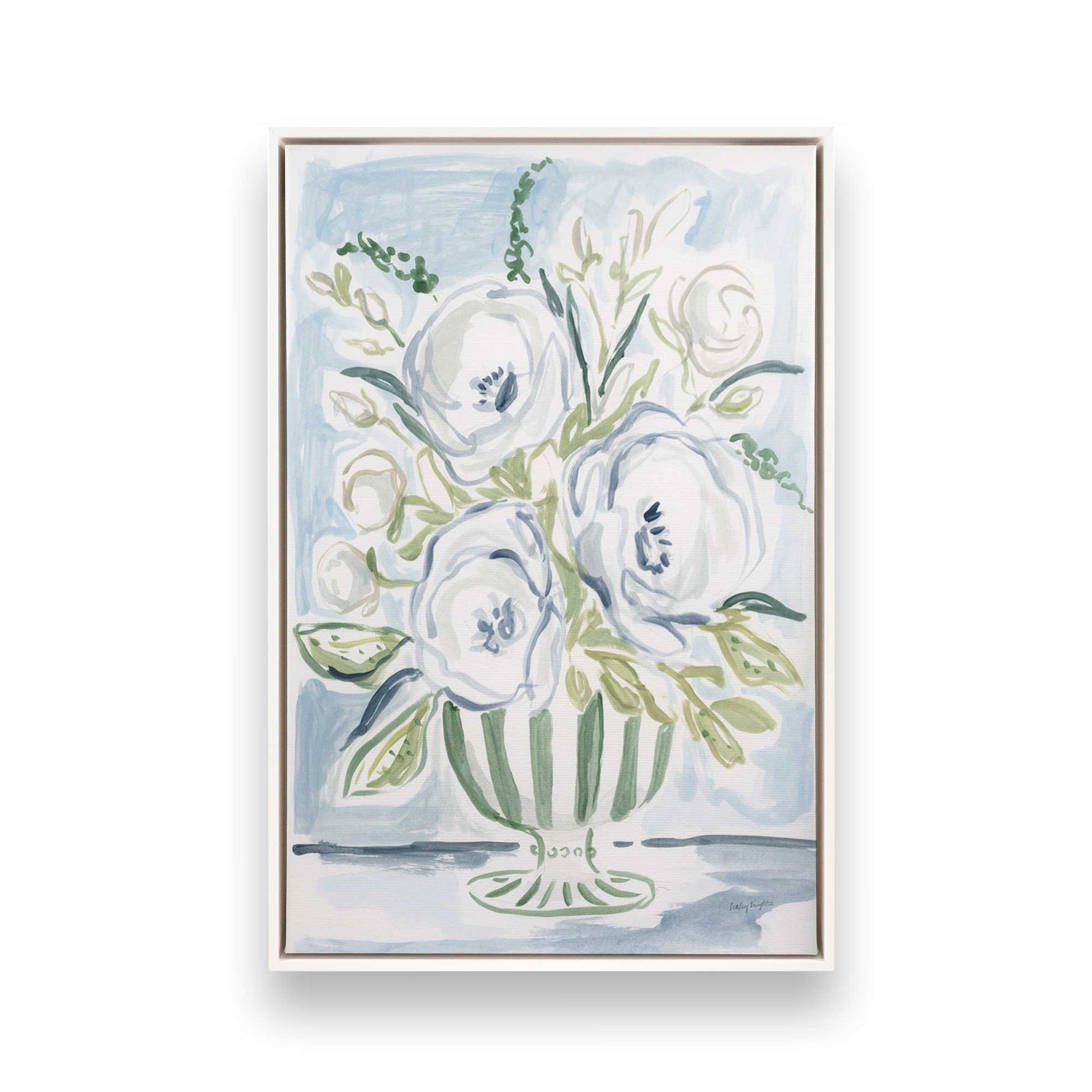 [Color:Opaque White], Picture of art in a White frame