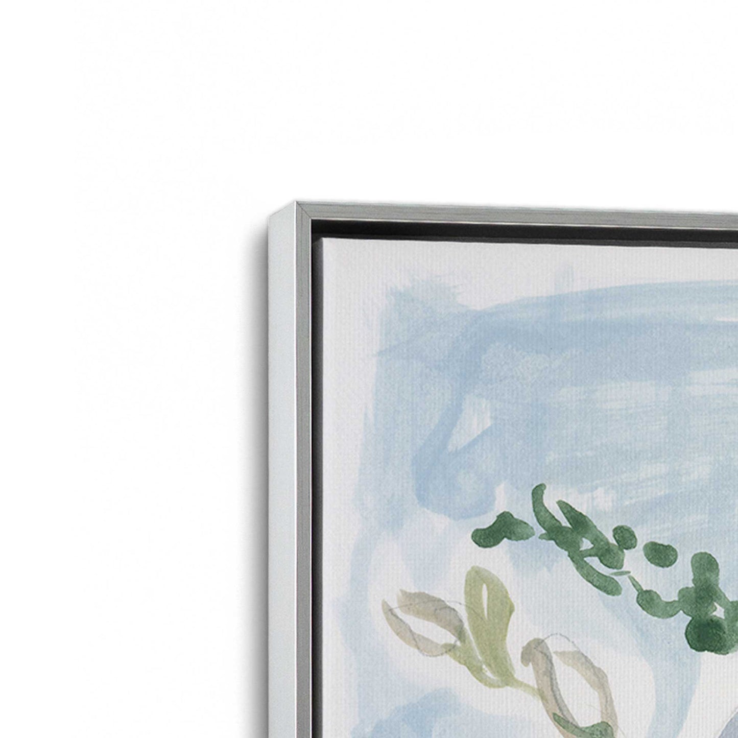 [Color:Polished Chrome], Picture of art in a Polished Chrome frame at an angle