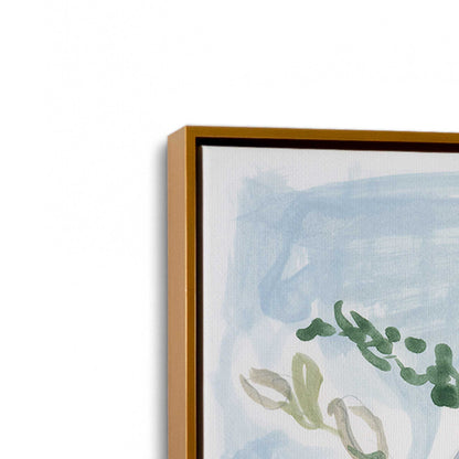 [Color:Polished Gold], Picture of art in a Polished Gold frame at an angle
