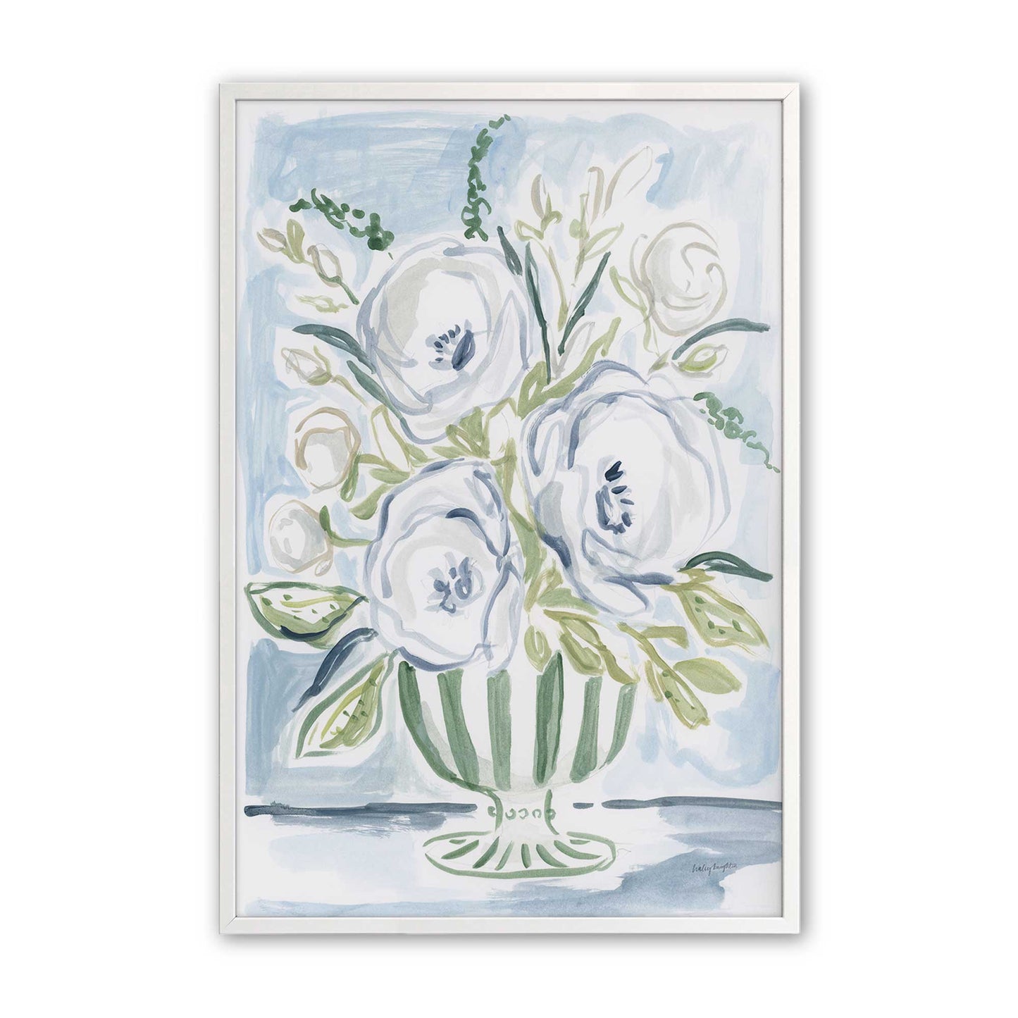 [Color:Opaque White], Picture of art in a Opaque White frame