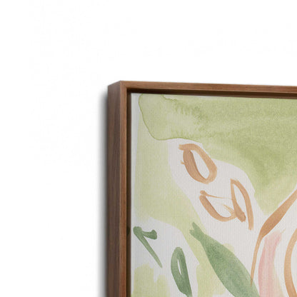 [Color:Walnut], Picture of art in a Walnut frame at an angle