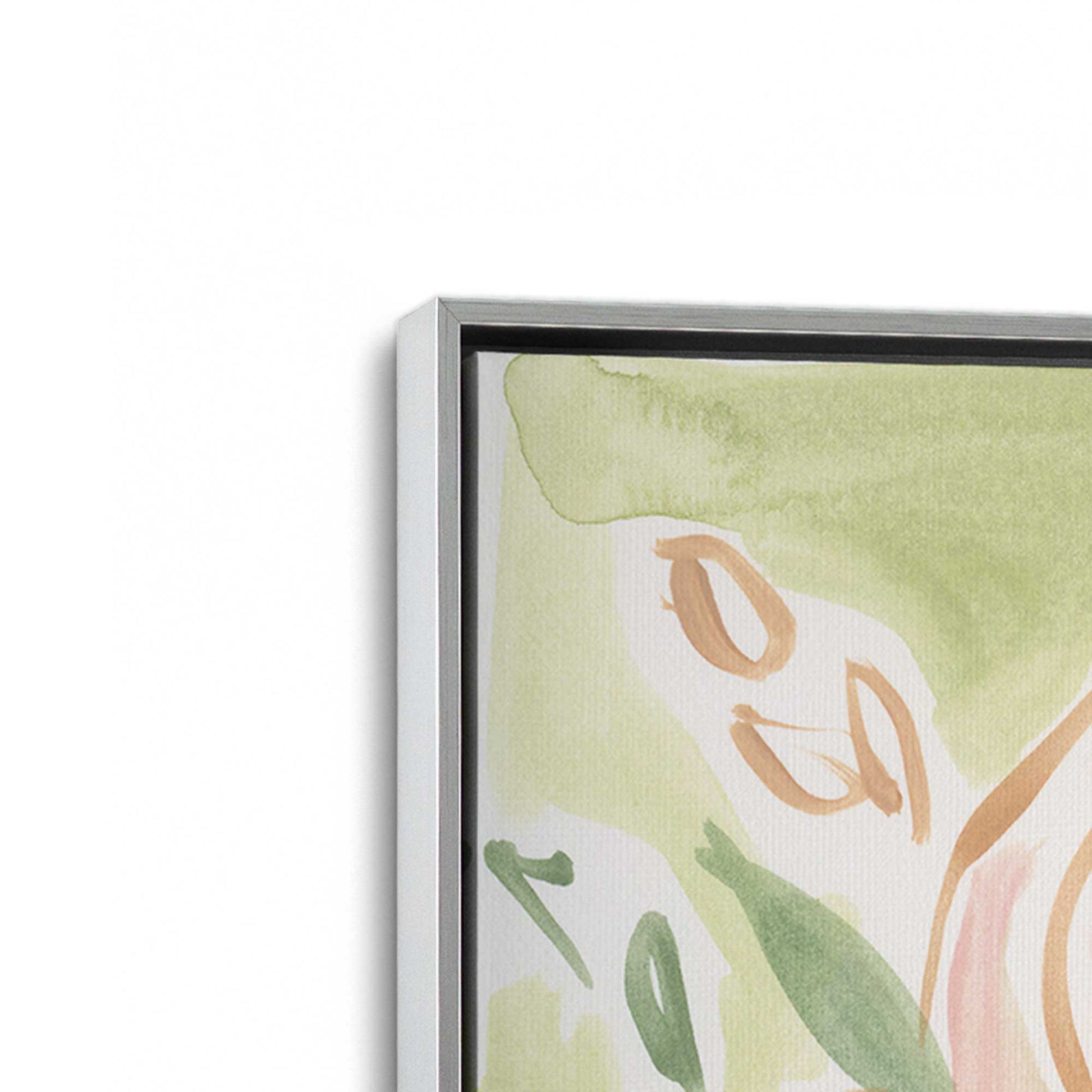 [Color:Polished Chrome], Picture of art in a Polished Chrome frame at an angle