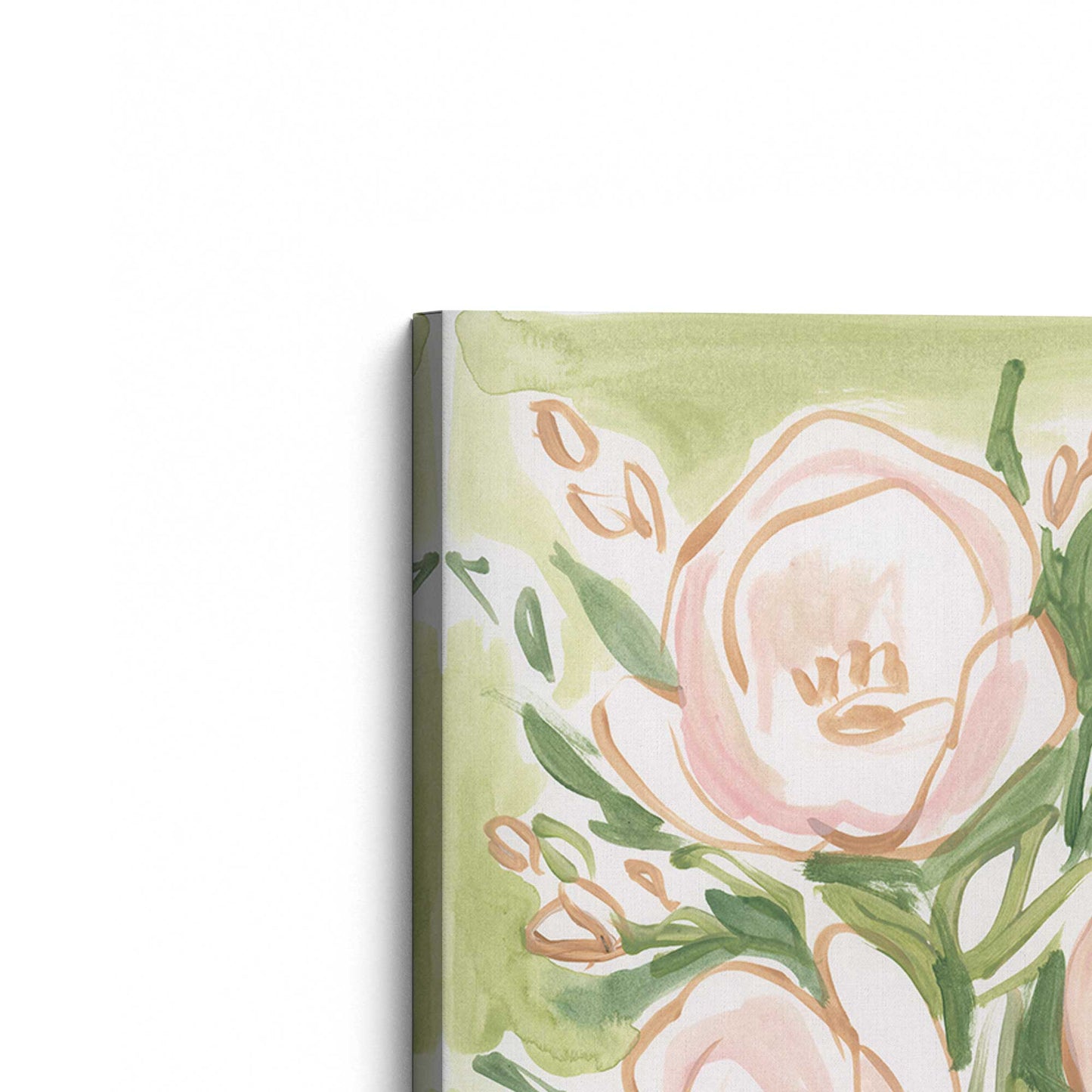 [Color:Stretched Canvas], Picture of the corner of the art